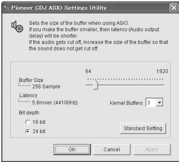 PIONEER CDJ-900NXS - Click the Windows [Start] menu>[All Programs]>[Pioneer]>[Pioneer CDJ]>[Pioneer CDJ ASIO Settings Utility]. - 1