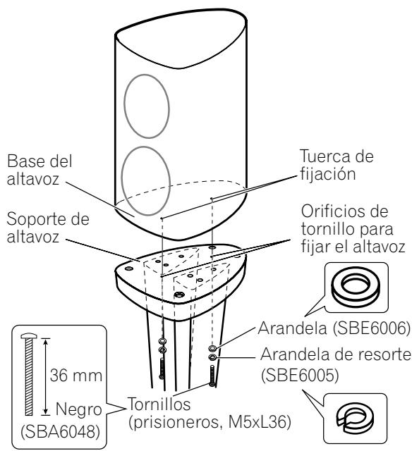 PIONEER CP-2EX - Cuando no utilice los pernos de altavoz: - 1