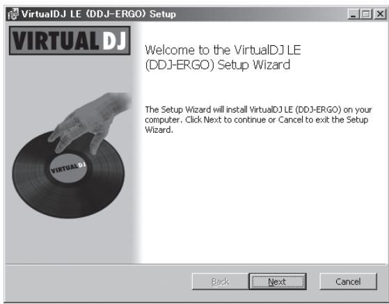 PIONEER DDJ-ERGO-V - ◆ About the installation procedure (Windows) - 1