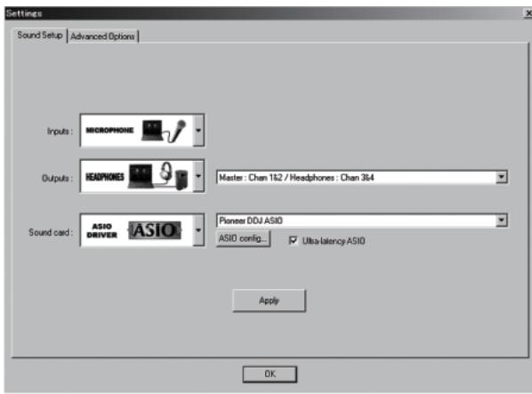 PIONEER DDJ-ERGO-V - Click [CONFIG] in the top right of the computer's screen. - 1
