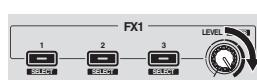 PIONEER DDJ-SB - Operate an effect level control to adjust the effect level. - 1