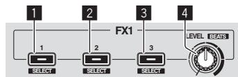 PIONEER DDJ-SB - Effect section - 1