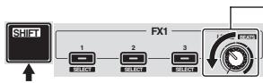 PIONEER DDJ-SB - Operate the effect level control while pressing the [SHIFT] button to adjust the effect time. - 7