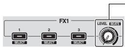 PIONEER DDJ-SB - Operate an effect level control to adjust the effect level. - 1