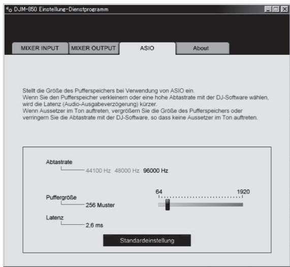 PIONEER DJM-850-W - Klicken Sie auf das Register [ASIO]. - 1