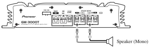PIONEER GM-3000T - One-channel mode (mono) - 1