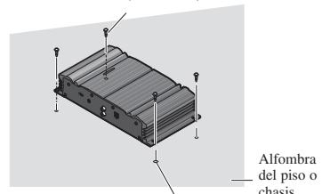 PIONEER GM-3000T - Ejemplo de instalación en la alfombra del piso o en el chasis - 1