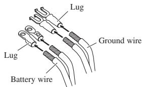 PIONEER GM-3000T - Attach lugs to wire ends. Lugs not supplied. - 1