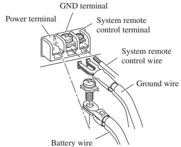 PIONEER GM-3000T - Connect the wires to the terminal. - 1