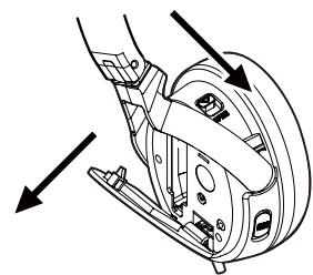 PIONEER SE-NC21M - Insättning av batteri - 1