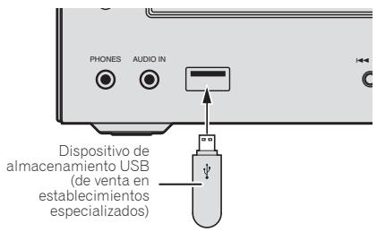 PIONEER X-HM21BT-K - Conecte el dispositivo de almacenimiento USB. - 1