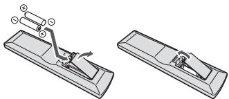 PIONEER X-HM81-S - Loading the batteries - 1