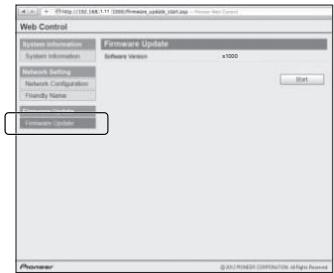 PIONEER X-HM81-S - Click Firmware Update. - 1