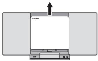 PIONEER X-SMC00DAB - Using both hands, slide the changeable panel up to remove it. - 2