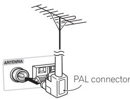 PIONEER XV-DV240 - Connecting external antennas - 2