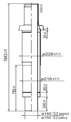 DE DIETRICH C 230 ECO - Équipement ventouse (furniture en option) - 3