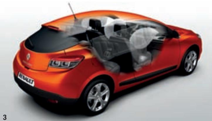 RENAULT MEGANE COUPE - Dispositif de retenue programmee - 1
