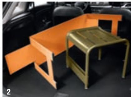 RENAULT MEGANE ESTATE - Mise en tablette de la banquette arrière - 2