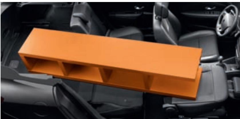 RENAULT MEGANE ESTATE - Mise en tablette de la banquette arrière - 8