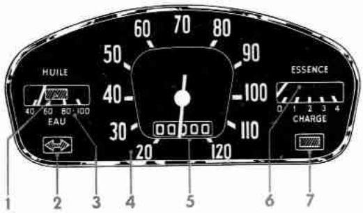 RENAULT 4 CV - TABLEAU DE BORD - 1