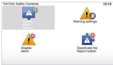 RENAULT CARMINAT TOMTOM - "Warning settings" - 2