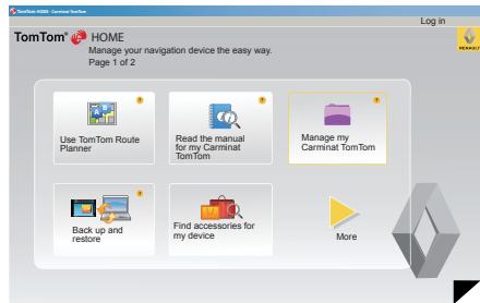 RENAULT CARMINAT TOMTOM - Installing the software - 1