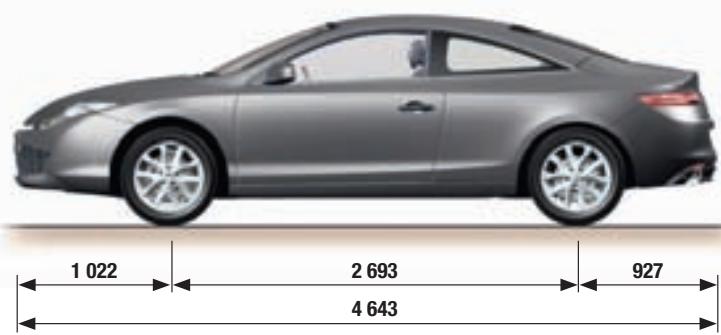 RENAULT LAGUNA COUPE - DIMENSIONS - 3