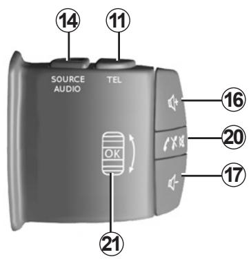 RENAULT R-PLUG RADIO+ - OPIS ELEMENTów STERUJACYCH (3/4) - 2