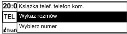 RENAULT R-PLUG RADIO+ - Połaczenia z jegnym z kontaktów z ksiąźki Telefonicznej - 2