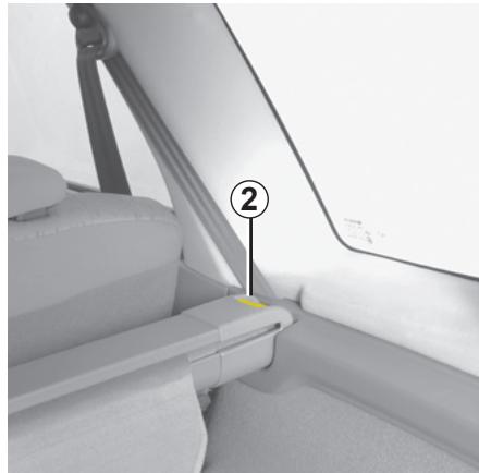 RENAULT SCENIC II - Pour enrouler la partieouple A du cache-bagages - 1