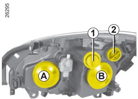 RENAULT SCENIC II - PROJECTEURS LAMPES HALOGENE : remplacement des lampes (suite) - 1