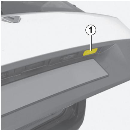 RENAULT SCENIC II - LUNETTE ARRIÈRE OUVRANTE - 1