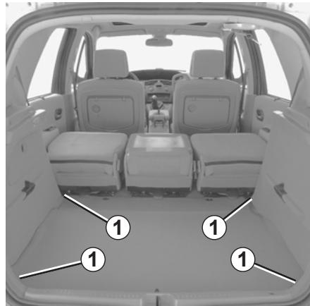 RENAULT SCENIC II - TRANSPORT D'OBJETS DANS LE COFFRE - 3