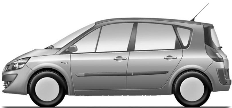RENAULT SCENIC II - DIMENSIONS (en metres) - 1