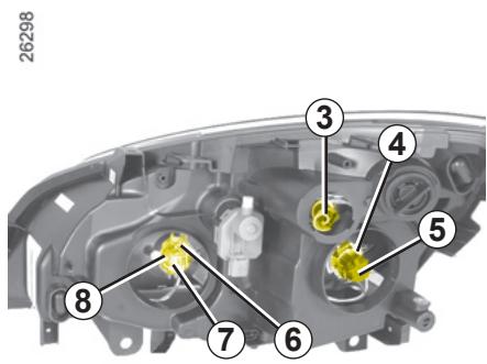 RENAULT SCENIC II - PROJECTEURS LAMPES HALOGENE : remplacement des lampes (suite) - 2