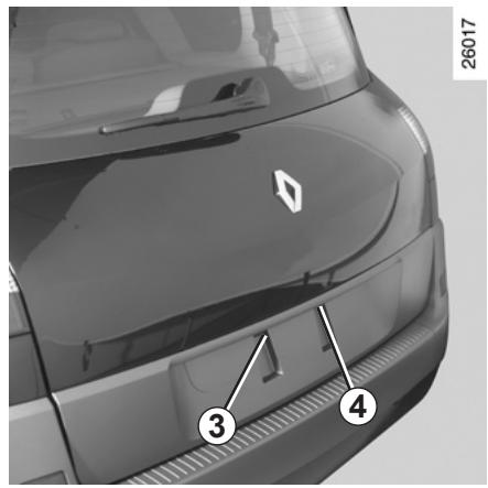 RENAULT SCENIC II - Déverrouillage des portes et du coffre - 1