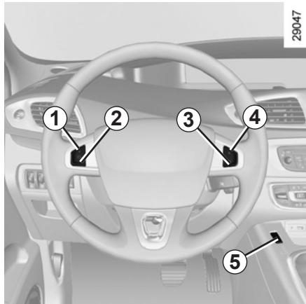 RENAULT SCENIC III - RÉGULATEUR-LIMITEUR DE VITESSE : fonction limiteur (3/3) - 1