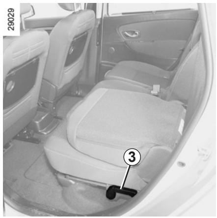 RENAULT SCENIC III - FONCTIONNALITE DES SIÉGES ARRÊIRE : version 7 places (2/2) - 1