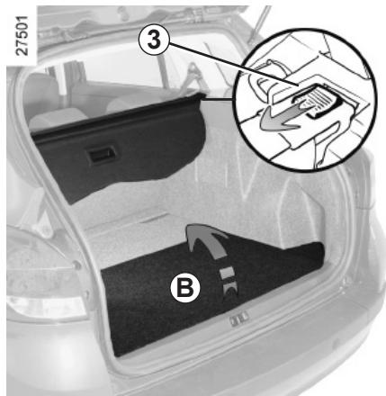 RENAULT CLIO 3 2012 - LUGGAGE COMPARTMENT COVER: sport tourer versions - 2