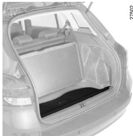RENAULT CLIO 3 2012 - LUGGAGE COMPARTMENT COVER: sport tourer versions - 3