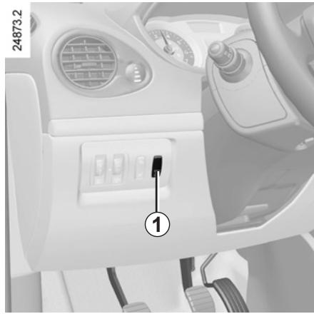 RENAULT CLIO 3 2012 - Disabling the function also disables the E.S.P. function. - 1