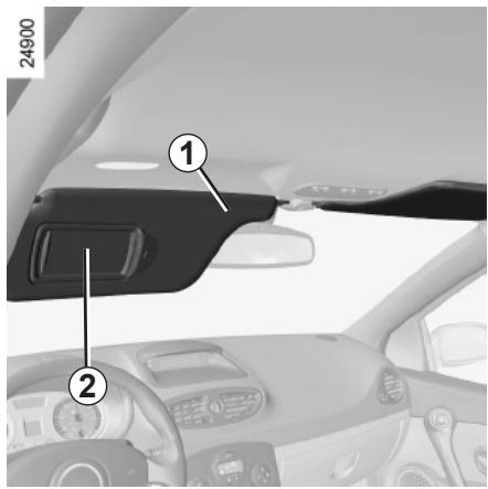 RENAULT CLIO 3 2012 - SUN VISOR - 1