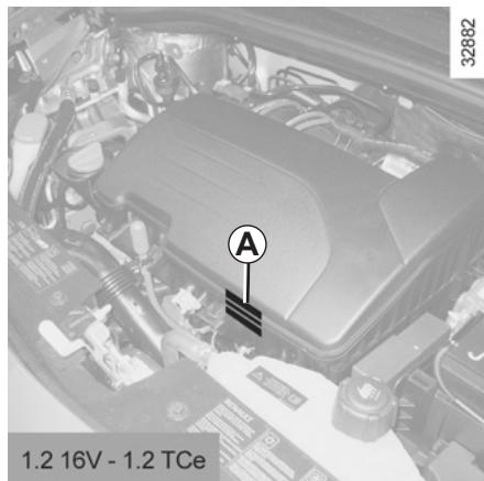RENAULT CLIO 3 2012 - ENGINE IDENTIFICATION PLATES - 2
