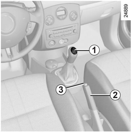 RENAULT CLIO 3 2012 - GEAR LEVER/HANDBRAKE - 1