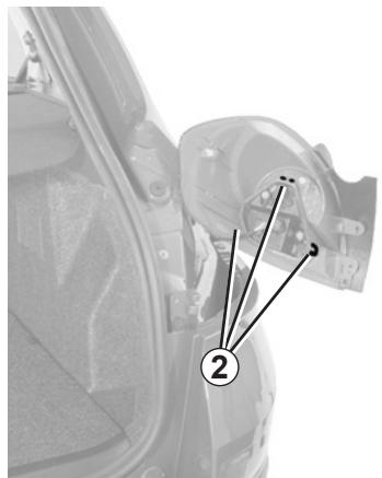 RENAULT CLIO 3 2012 - REAR LIGHTS AND SIDE LIGHTS: changing bulbs (2/4) - 2