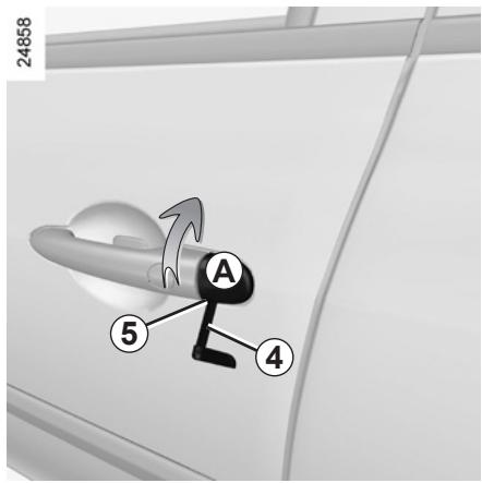 RENAULT CLIO 3 2012 - LOCKING/UNLOCKING THE DOORS (2/3) - 1