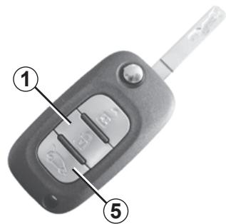 RENAULT CLIO 3 2012 - RADIO FREQUENCY REMOTE CONTROL: use (2/2) - 2