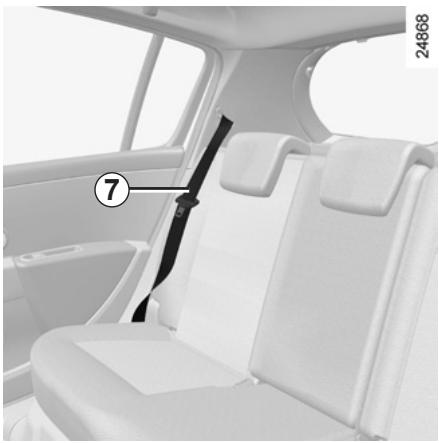 RENAULT CLIO 3 2012 - SEAT BELTS (3/4) - 1