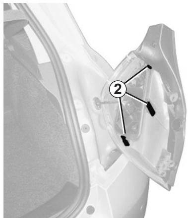 RENAULT CLIO 3 2012 - REAR LIGHTS AND SIDE LIGHTS: changing bulbs (1/4) - 2