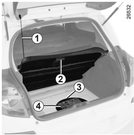 RENAULT CLIO 3 2012 - PUNCTURE, EMERGENCY SPARE WHEEL (2/4) - 1